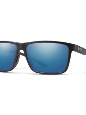SMITH Men’s Blue Lens Black Frame Sunglasses - Polarized Style